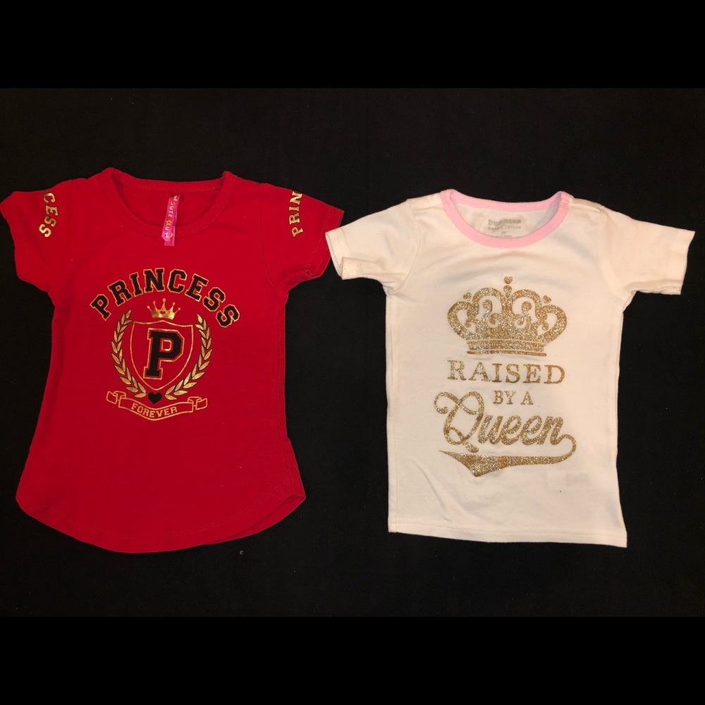 Toddler girls Lot of 4 graphic tees - SZ 2T